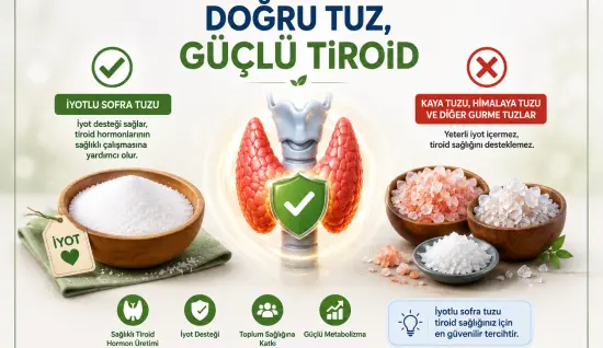 Tiroid Hastaları Hangi Tuzu Kullanmalı? İyotlu Tuz mu, Kaya Tuzu mu?