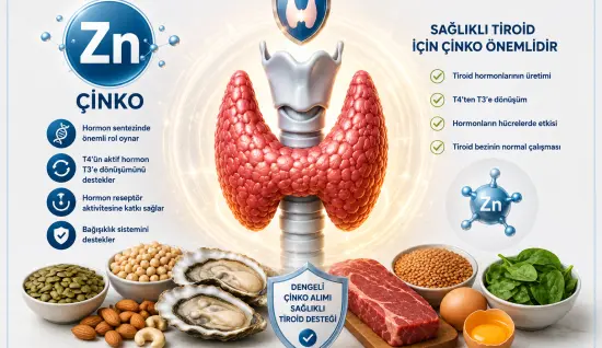 Çinko ve Tiroid Sağlığı: Eksikliği de Fazlalığı da Sorun Olabilir
