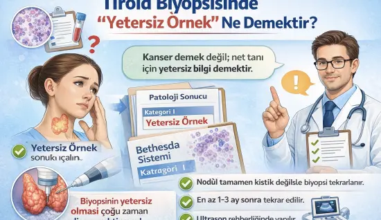 Tiroid Biyopsisinde “Yetersiz Örnek” Ne Demektir? Endişelenmeli miyim?